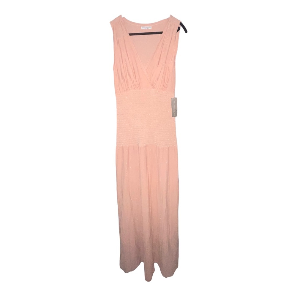 Eva Mendes NY&Co NWT knitted size medium salmon pink maxi dress